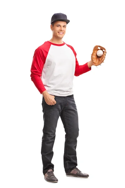 Man holding a baseball