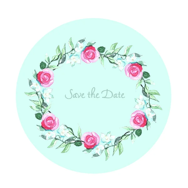 Corolla of rose for wedding invitations