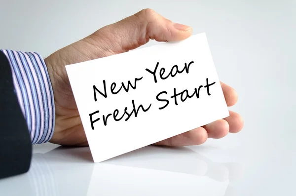 New year fresh start text concept