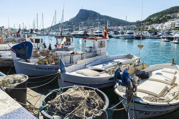 Fishing port and recreational boats in Estartit, Spain