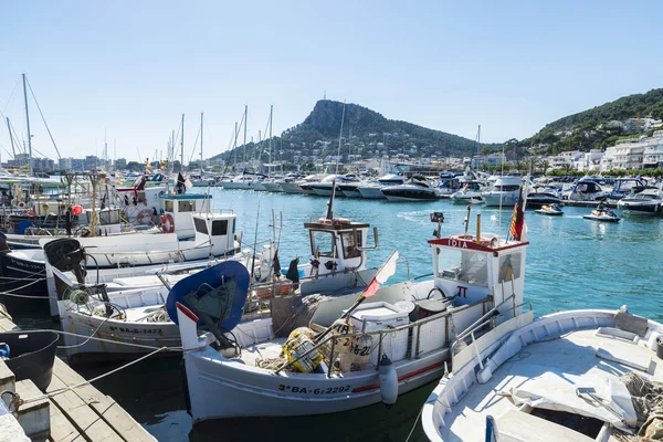 Fishing port and recreational boats in Estartit, Spain