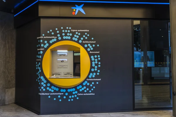 ATM Cash Machine of Caixabank in Bilbao, Spain
