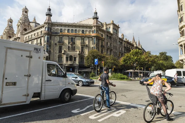 Cyclists in Barcelona