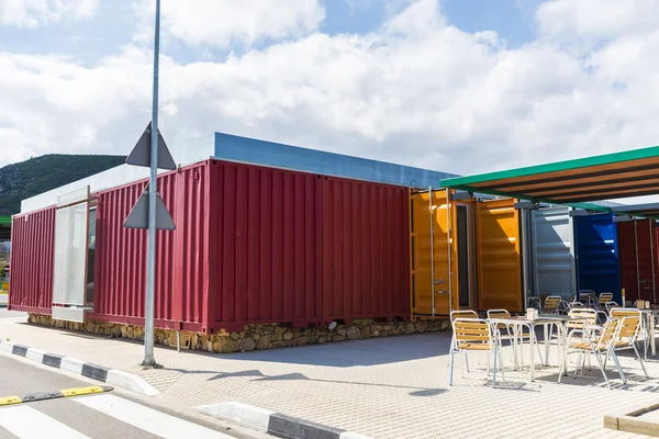 Bar made with containers