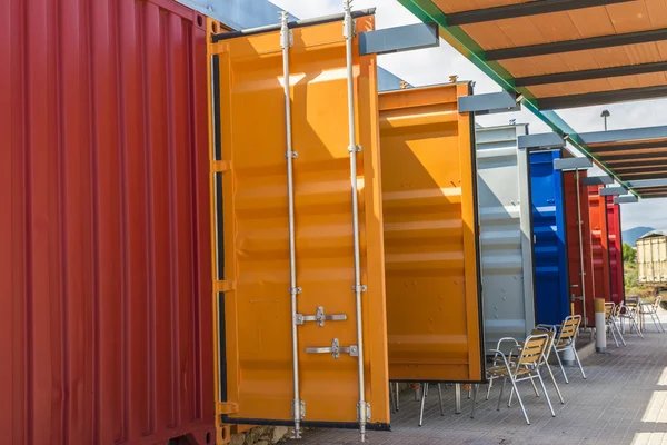 Bar made with containers