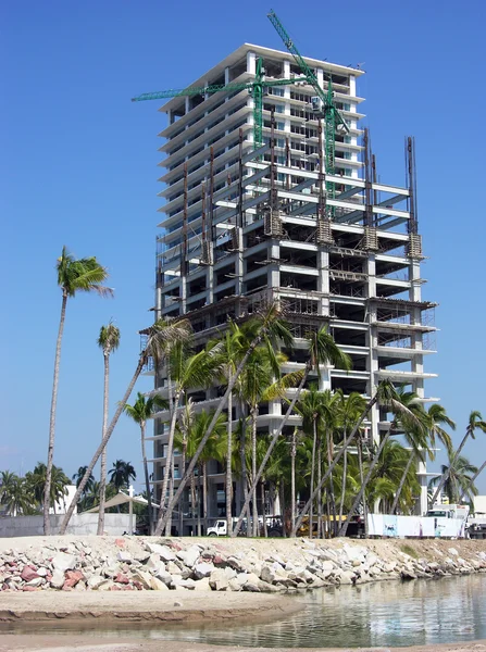 The resort building construction