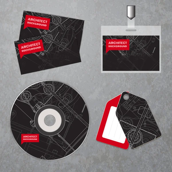 Set of corporate identity templates