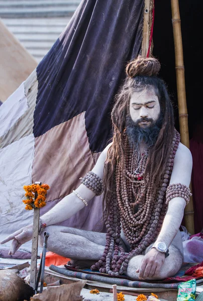 Hindu Sadhu at the Kumbha Mela in India.