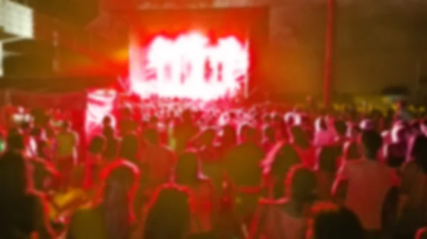 Blurred stage and concert audience