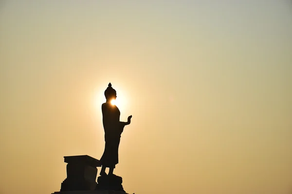 Buddha silhouette during sunrise