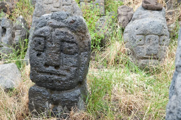 Lava stone sculptures