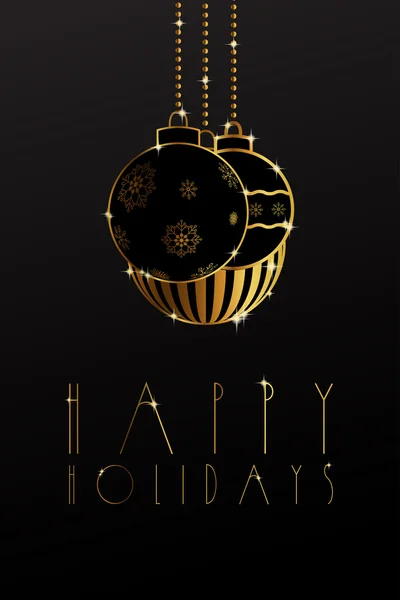 Happy Holidays elegant card or poster for Happy New Year and Merry Christmas occasions