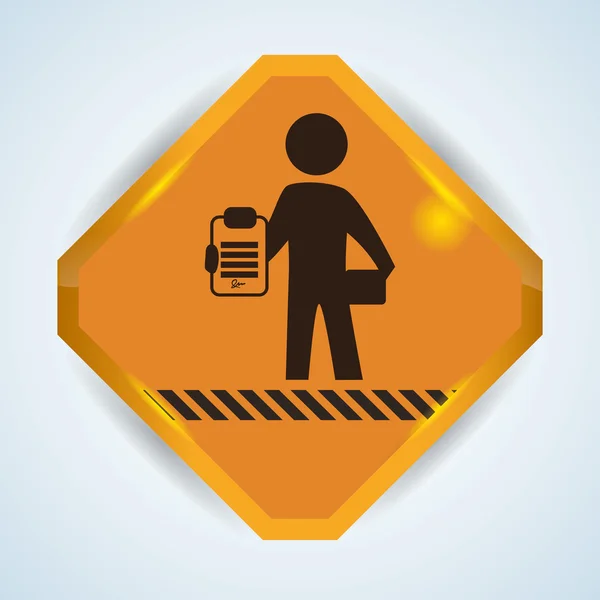 根据施工组织设计。工具图标。孤立的插图 - 图