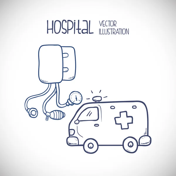 Hospital related icons, Vector illustration