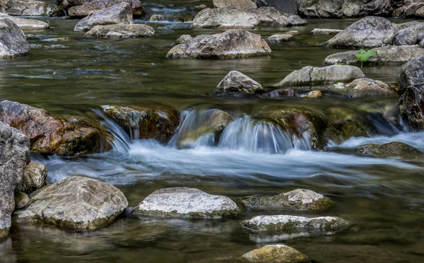 Mountain river in Ural mountains.