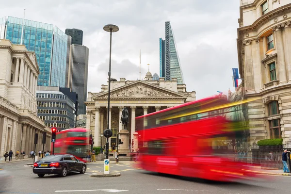 Bank junction in the City of London, UK