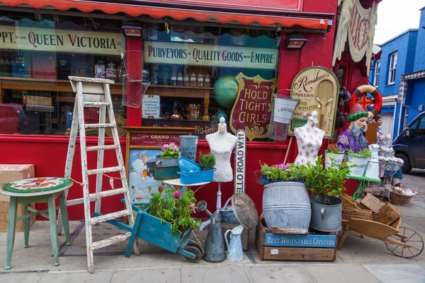 Antique shop in the Portobello Road in London, UK