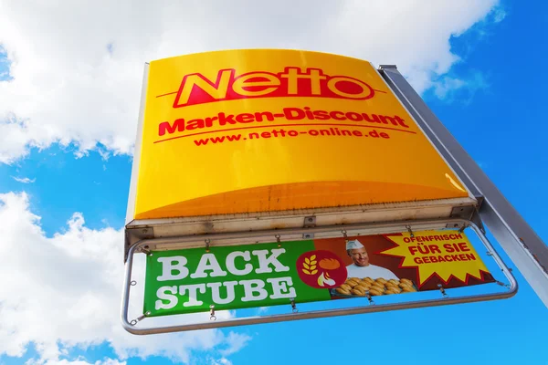 Logo of a Netto supermarket in a German town