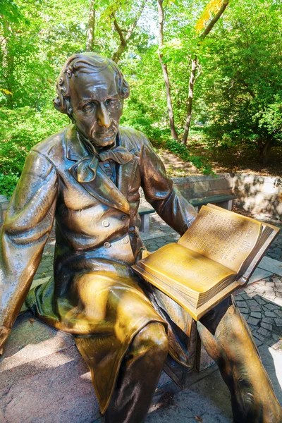 Sculpture of Hans Christian Andersen in Central Park, New York City