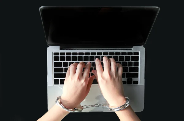 Hand type computer laptop for crime