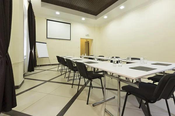 Interior of a conference room in a hotel building