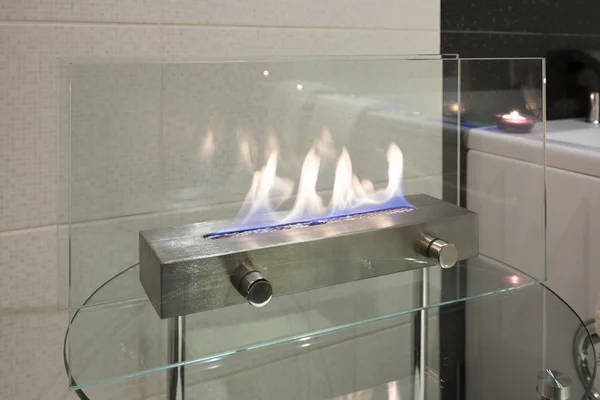 Home decoration - portable glass fireplace