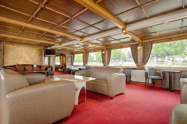 Interior of a luxury cruise boat