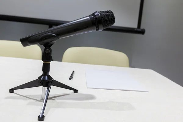 Microphone on a desk