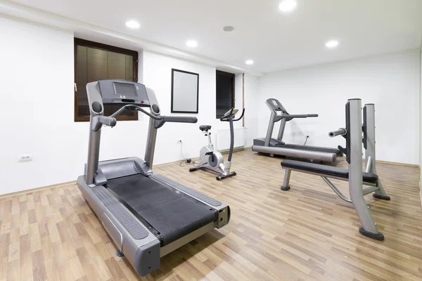 Exercise room with equipment