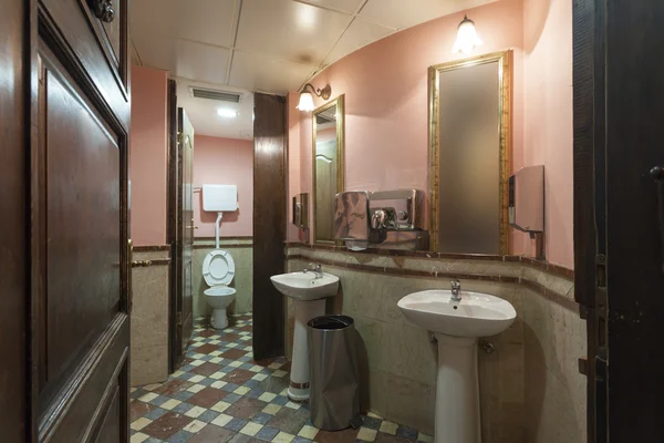 Shabby restroom interior