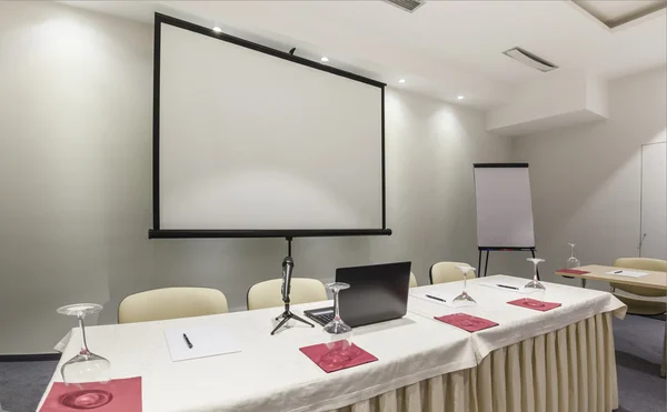 Head table in conference room