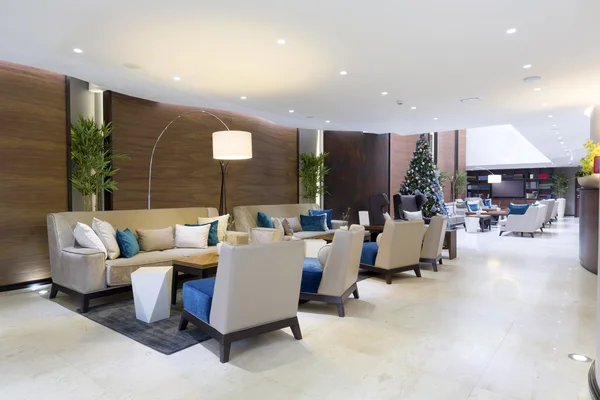 Modern luxury hotel lobby