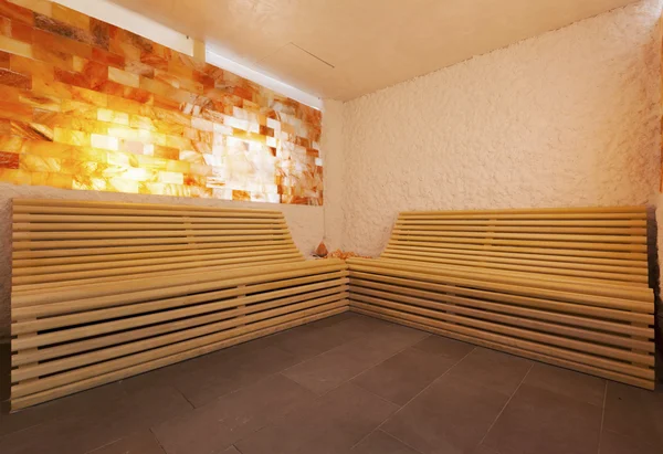 Salt room at spa center