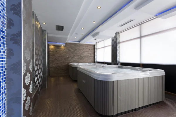 Hot tubs in spa center