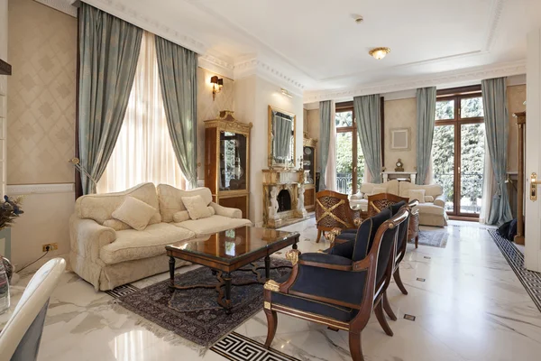 Living room in a fancy villa