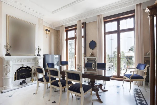 Dining room in luxury villa