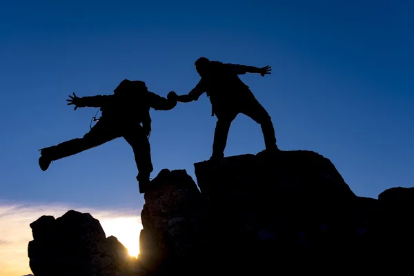 Help climbers silhouette