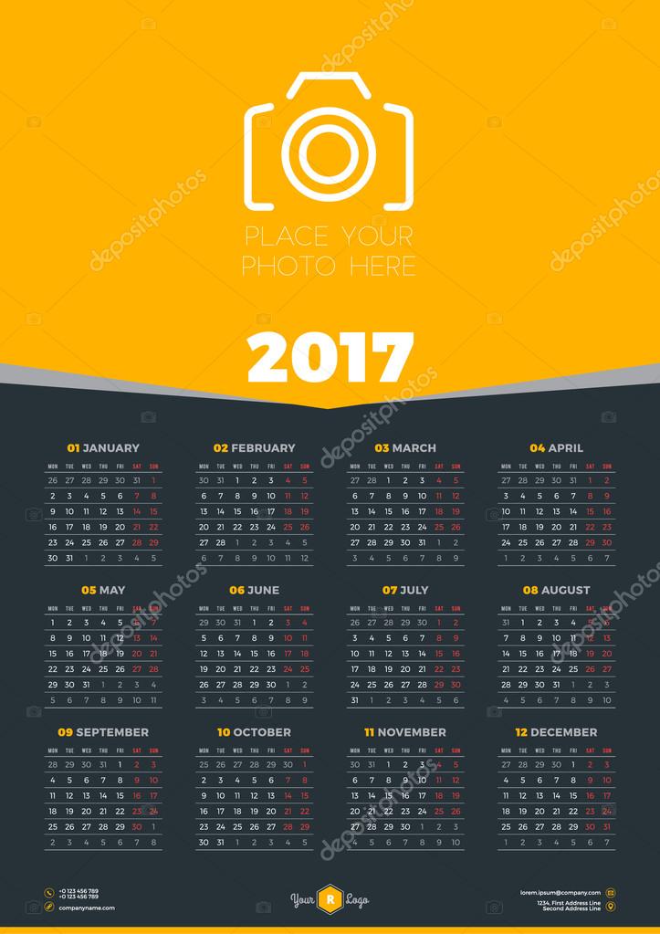 Создать календарь на 2017 год со своим Создать календарь на 2017 год со своим