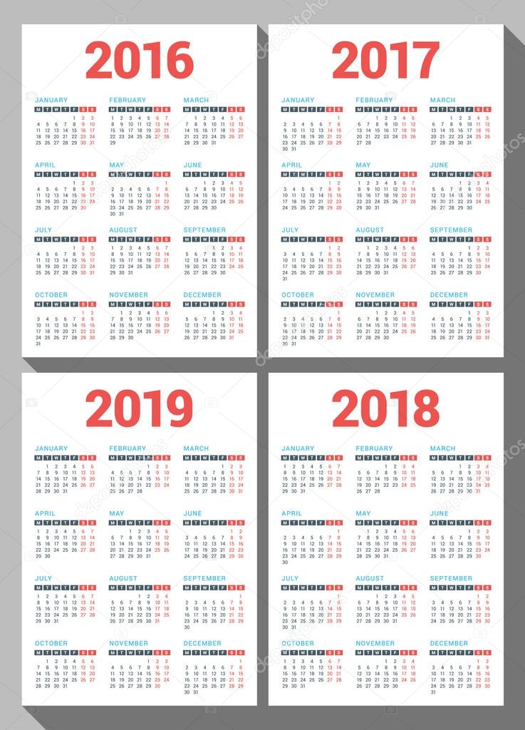 Календарь 2017-2018 для доу