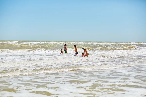 Family in the sea