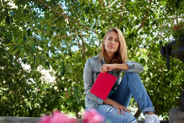 Girl thinking about something