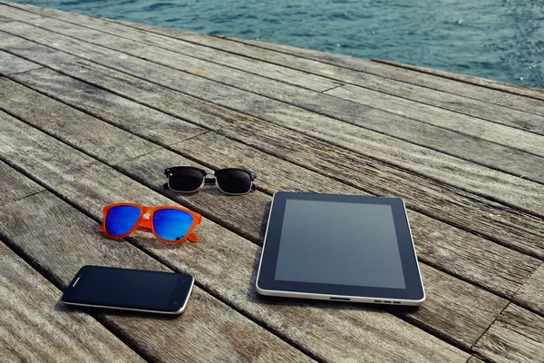 Digital tablet, smart phone and sunglasses