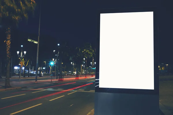 Blank city billboard with copy space