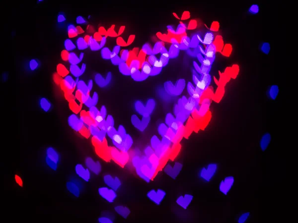 Heart bokeh background, Valentine's day