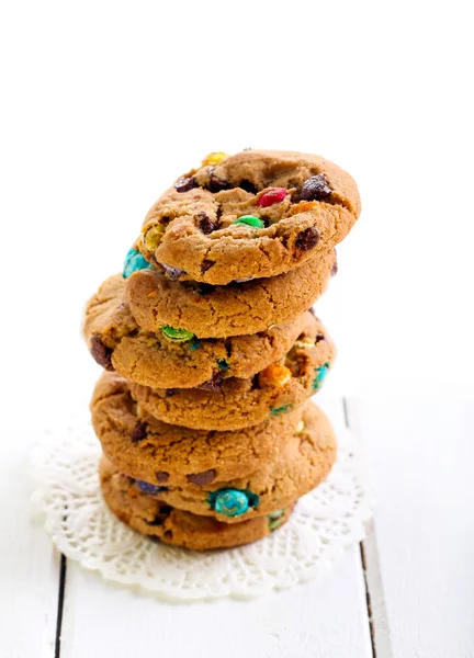 Rainbow cookies with colorful sugar