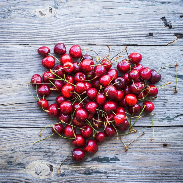 Fresh red cherry in a plate,healthy snack, summer, heart