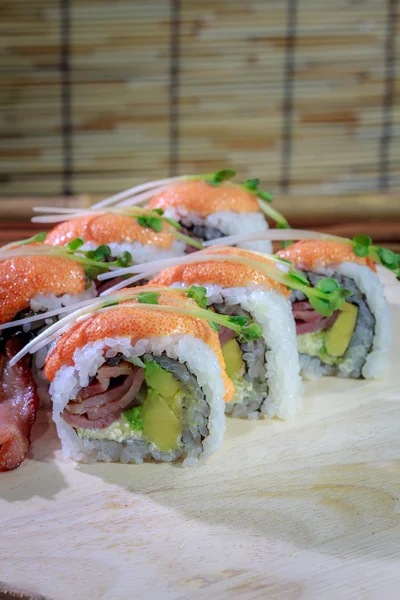 The make sushi roll at  home simple