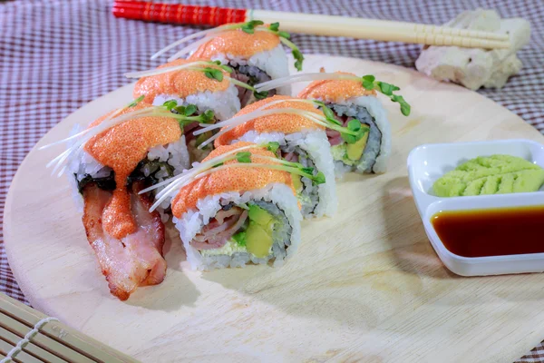 The make sushi roll at  home simple