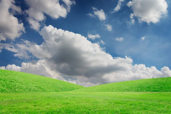 The landscapes background blue sky with clouds retouch