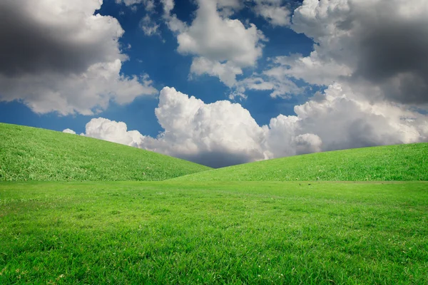 The landscapes background blue sky with clouds retouch